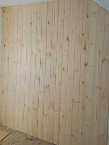 Untreated cladding installed 